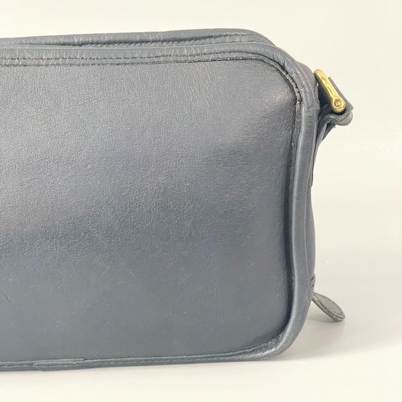 Vintage Coach Multi compartment Zip | #9974 | Navy - Picture 7 of 16